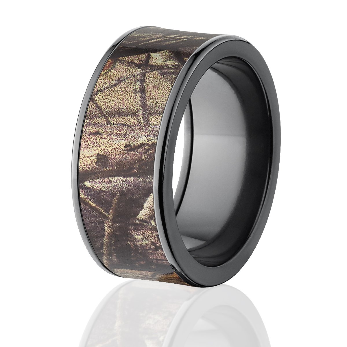 RealTree AP Camo Wedding Rings for Men - Durable Camouflage Bands for Outdoor Enthusiasts - Perfect for Hunting, Camping, and Adventure Activities