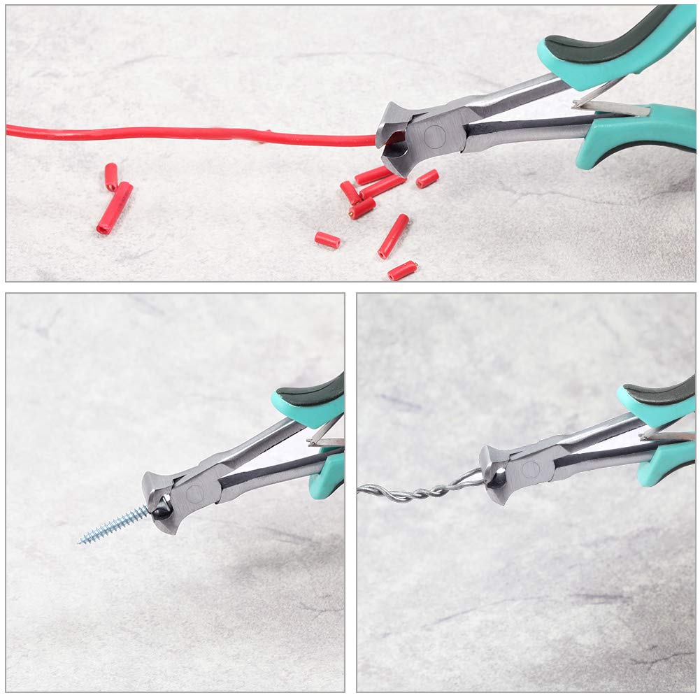 SPEEDWOX 5.5 Inch Mini End Cutting Pliers - Precision Long Reach Wire Cutters for Guitar Strings, Beading & Jewelry Making - Ideal for Crafts, DIY & Electronics Repair