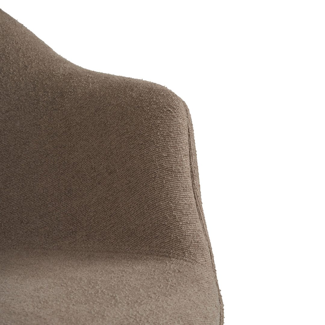 Bat Dining Chair with Conic Base - Fully Upholstered Modern Kitchen & Dining Room Furniture for Home Decor