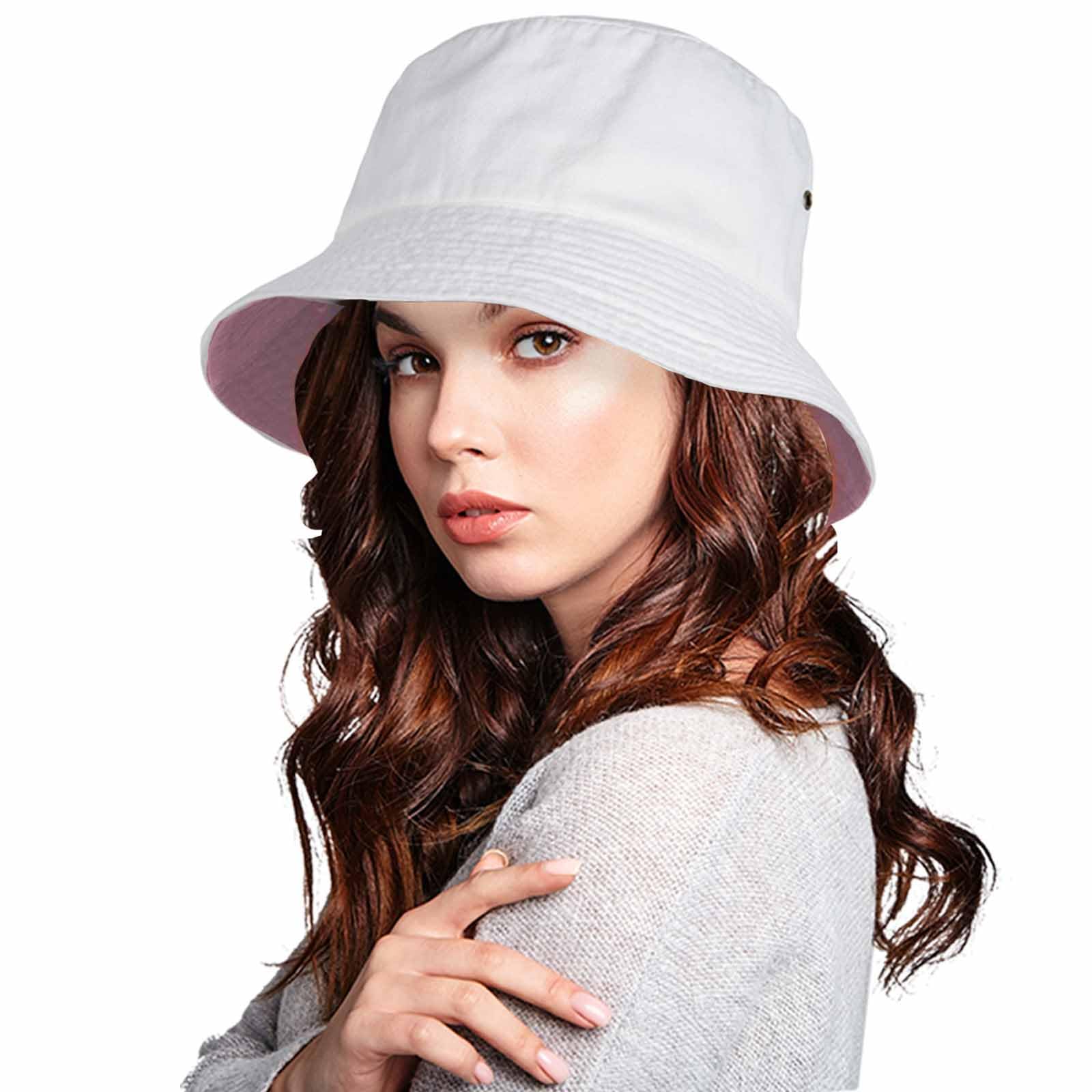Stylish Unisex Washed Cotton Bucket Hats for Women & Men - Packable Summer Sun Hat for Beach, Travel, Golf, Fishing & Outdoor Activities