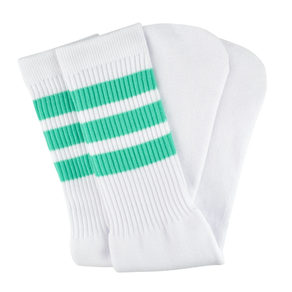 Bont Skate Socks - White Performance Athletic Socks for Roller Skating, Ice Skating & Inline Skating - Comfortable & Breathable for Sports & Fitness Activities