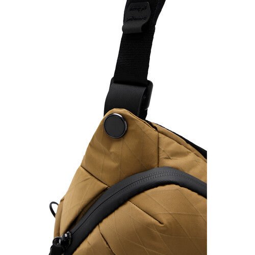 Peak Design Everyday Sling 6L V2 Camera Bag - Waterproof & Lightweight Coyote Brown Crossbody Sling for Photographers, Travel & Daily Commute
