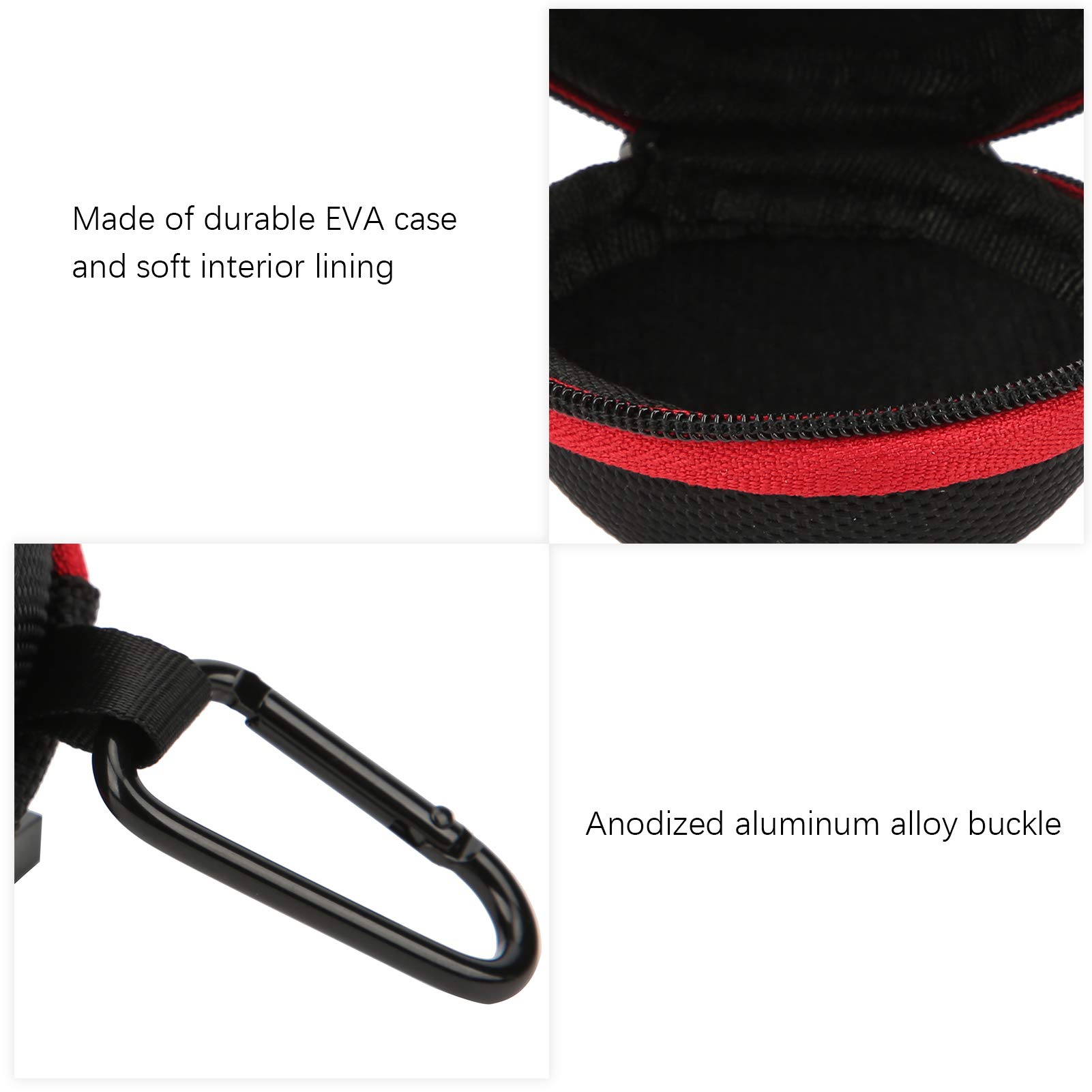 VGEBY Cue Ball Storage Case - Durable Billiard Ball Bag for Pool Balls, Training Balls & Accessories | Perfect for Home Game Rooms, Pool Halls & Professional Players | Compact & Portable Design for Easy Transport