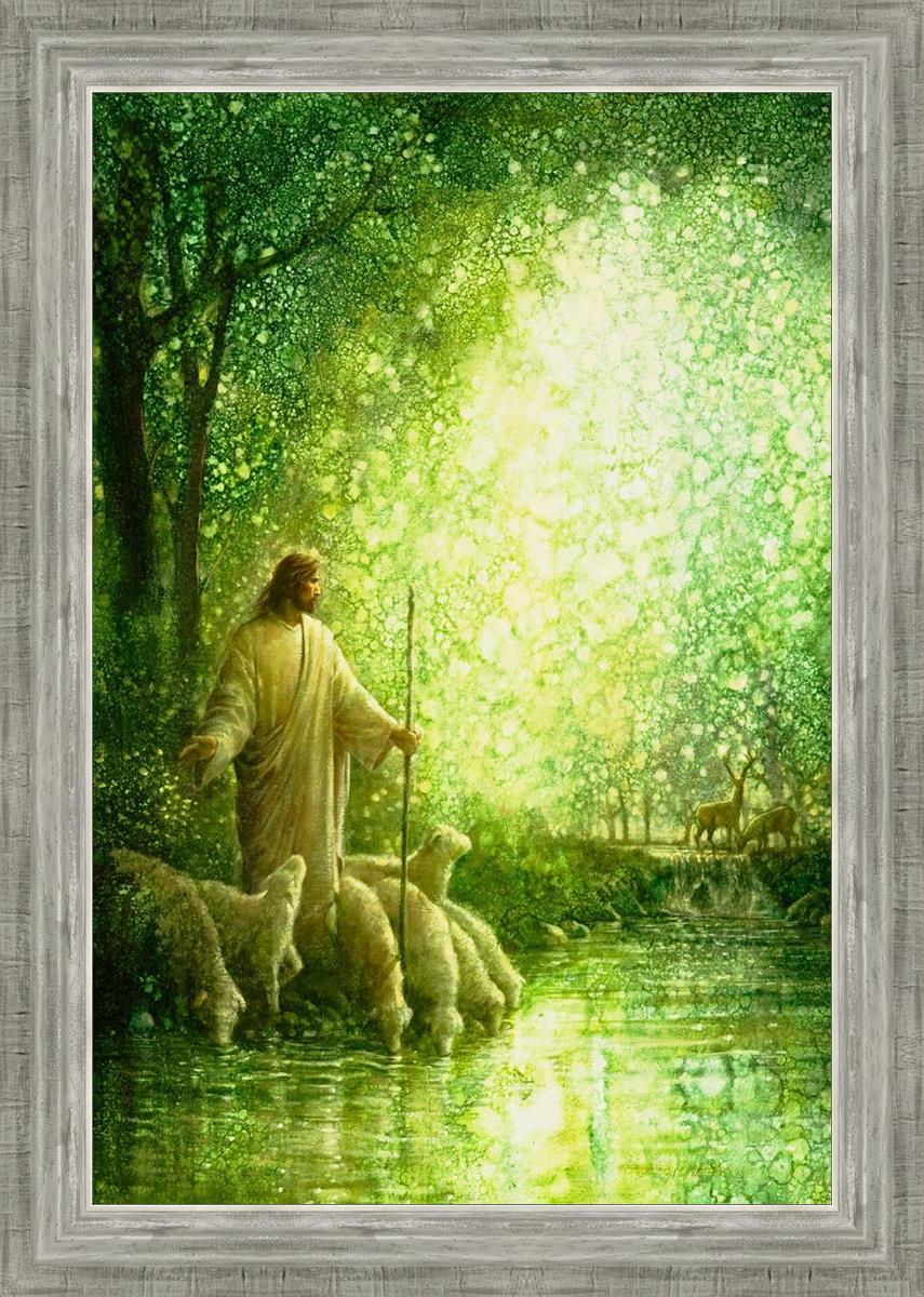 Feed My Sheep By Yongsung Kim - Inspirational Christian Wall Art for Home & Church Decor - Perfect for Living Room, Bedroom & Office