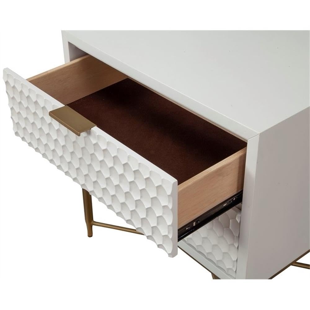 Home Square 4-Piece Bedroom Set with Nightstand & California King Headboard - Modern Vanity Dresser for Master Bedroom, Guest Room & Apartment Decor