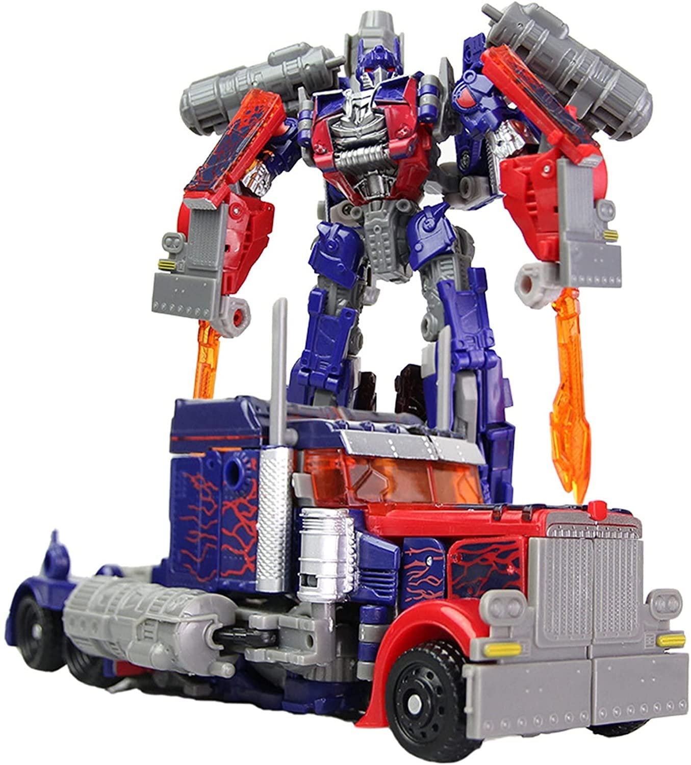 CHNLML The Last Knight Leader Class Transformers Action Figures - Optimus Prime, Bumblebee, Ironhide & Starscream Robot Toys for Adults & Kids Ages 8+ | Collectible Model E | Perfect for Play, Display & Gifting