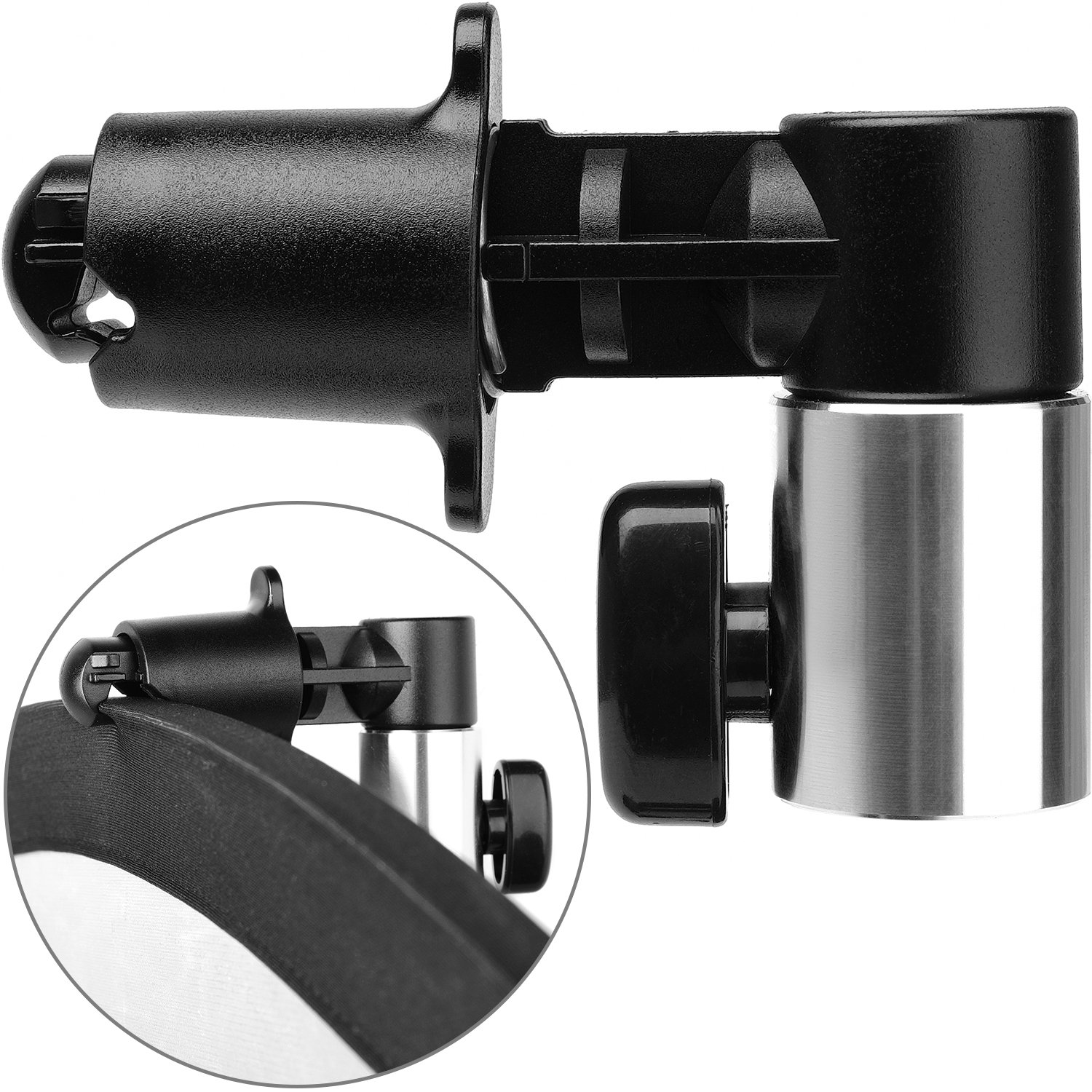 Anwenk Reflector Holder Stand - Adjustable Light Stand Clip for Studio Photography, Background Reflector Disc Holder - Perfect for Photo Shoots, Video Lighting & Studio Setups