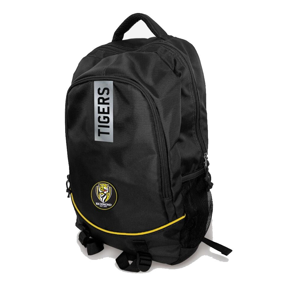 Burley Sekem Richmond Tigers AFL Stirling Backpack - Durable Sports Backpack for AFL Fans - Perfect for School, Travel & Game Day Accessories