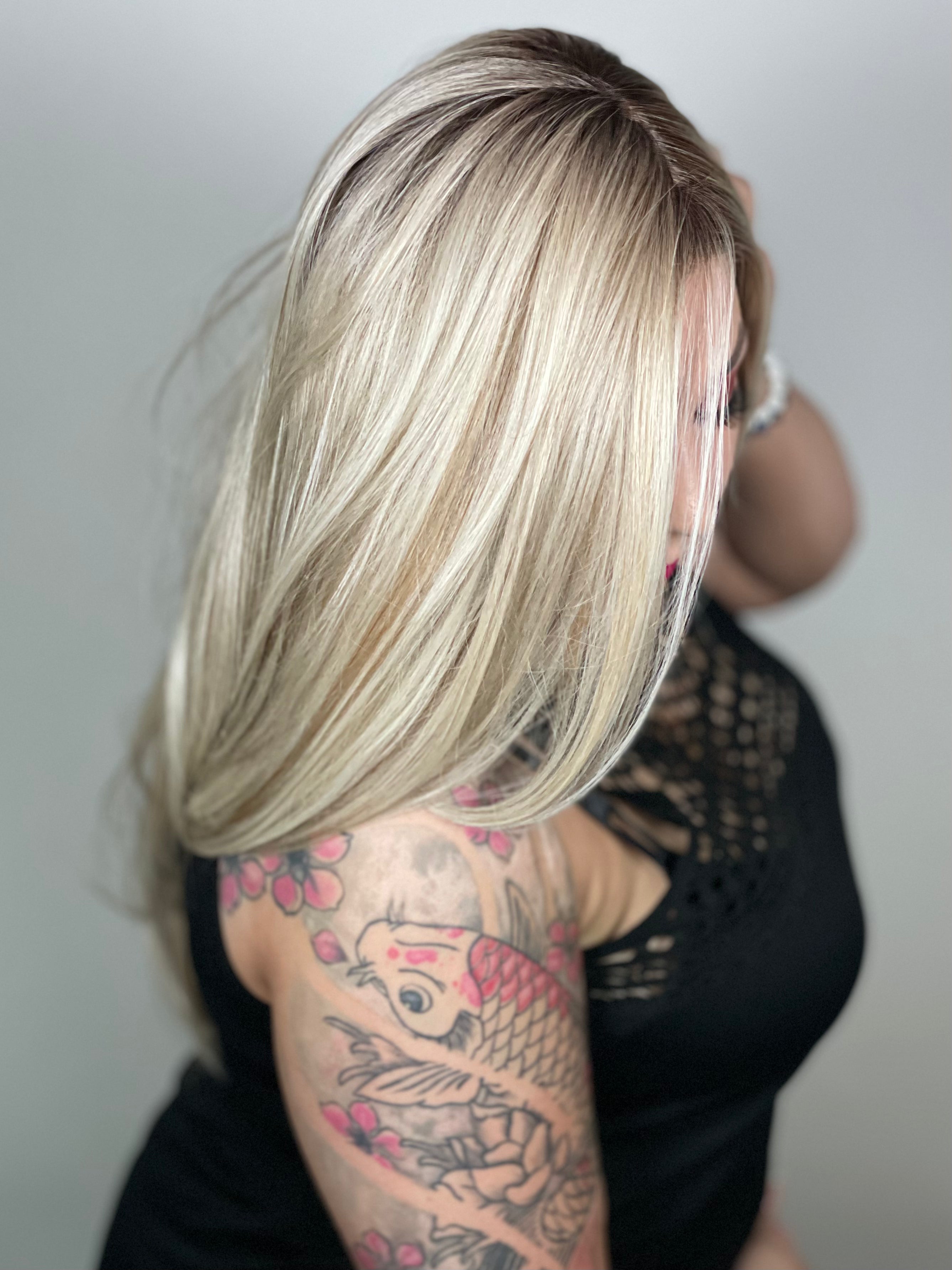 ACE OF SPADES Sandy Blonde Hair Extensions - Clip-in Human Hair Extensions for Women (18 Inch) - Perfect for Parties, Weddings & Everyday Styling