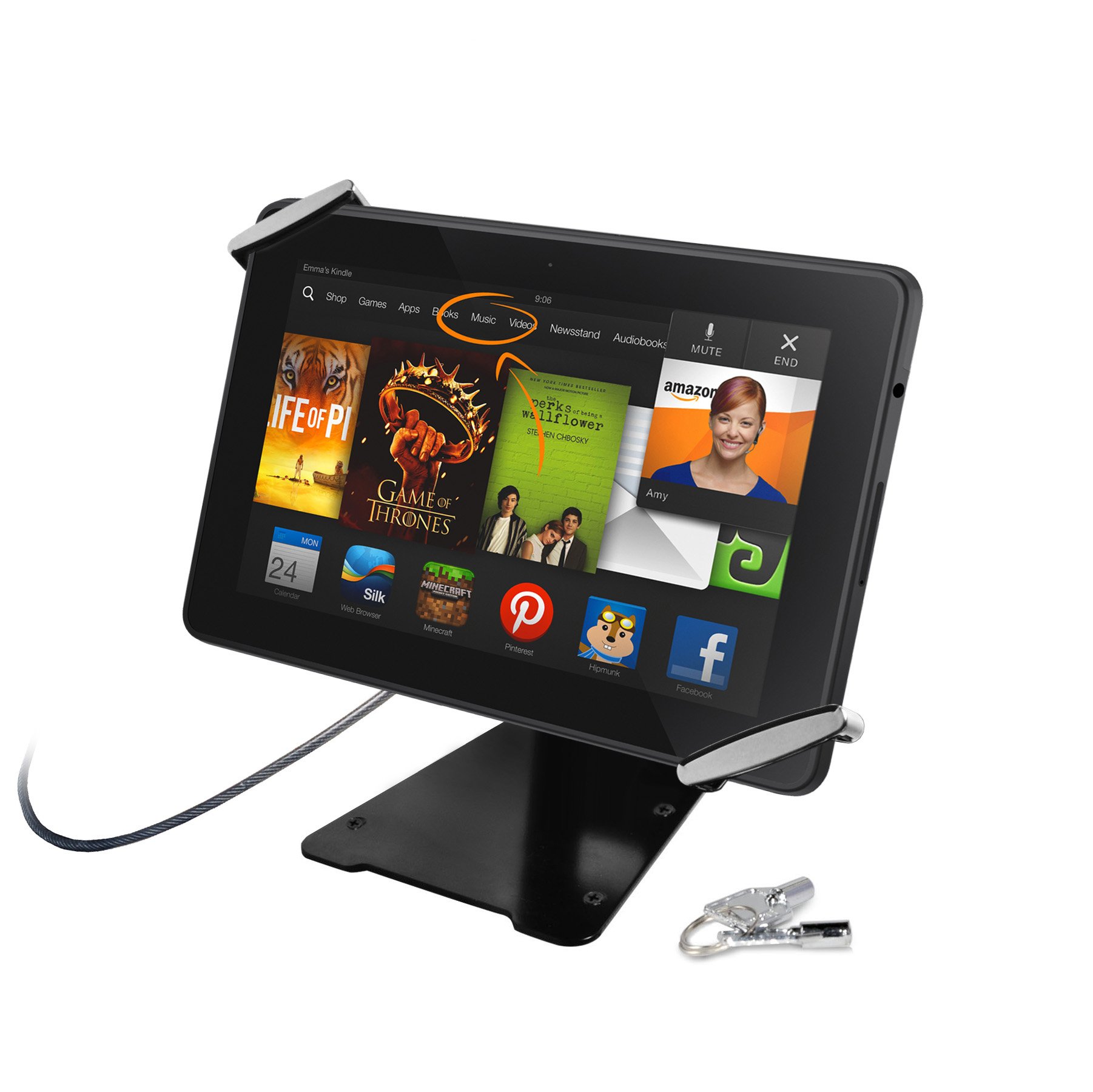 CTA Digital Universal Anti-Theft Tablet Stand & Security Grip - Compatible with iPad, Samsung Galaxy & More - Perfect for Travel, Cafes & Public Spaces