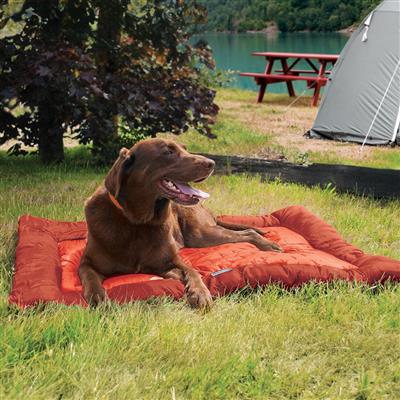 Chili Red Loft Wander Dog Bed - Premium Travel Dog Bed for Small & Medium Dogs | Portable, Comfortable & Washable | Perfect for Car Rides, Camping & Outdoor Adventures