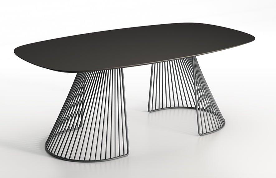 Premium Grid Table by BBB - Modern & Durable for Home Office, Dining, or Outdoor Use