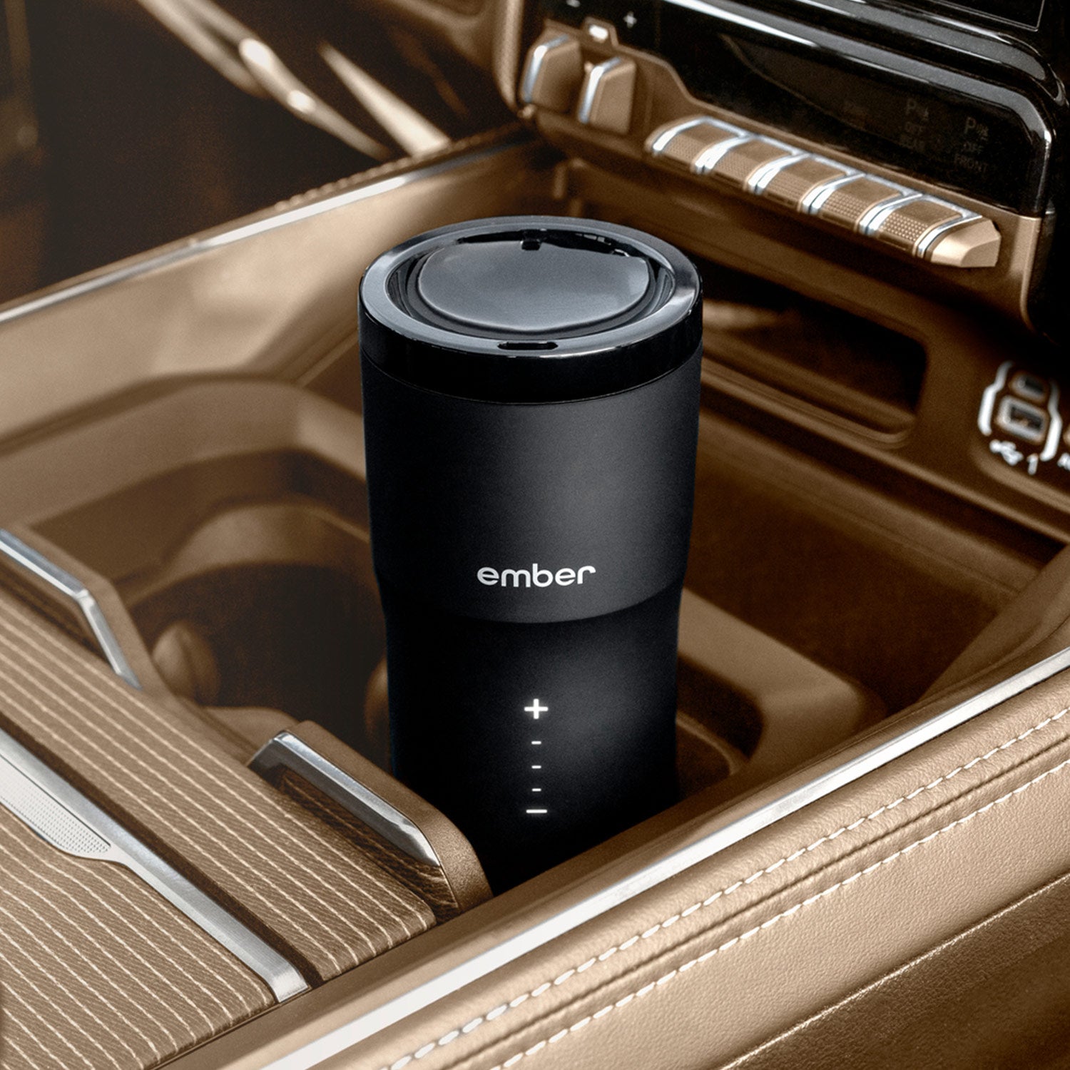 Ember Travel Mug 2+ with Smart Temperature Control & Sipping Lid - 10oz Black Stainless Steel Coffee Thermos - Perfect for Commuting, Office & Outdoor Adventures