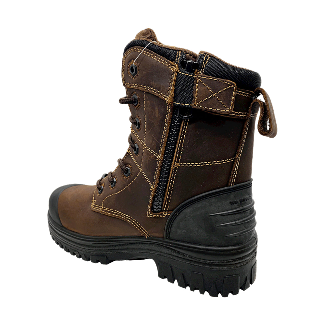 Tiger Safety CSA Certified 8 Inch Metal Free Work Boot 6655 C - Durable & Comfortable for Construction, Warehouse & Industrial Work