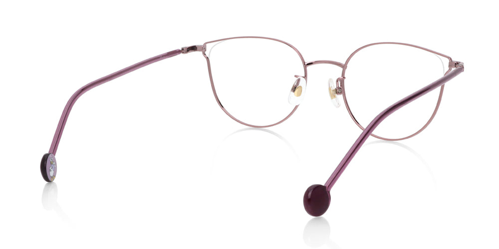 JINS x Disney Daisy Duck 075 Eyeglasses - Stylish Disney Collaboration Frames for Women & Men - Perfect for Fashion, Reading & Everyday Wear