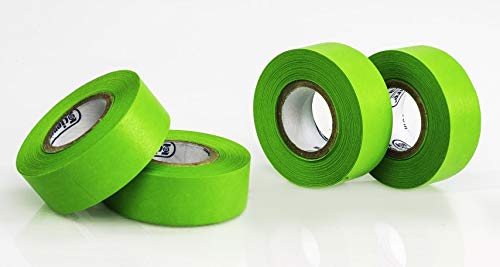 Green Label Tape 3/4 Inch - 4 Pack for Office Organization, Shipping Labels & Craft Projects