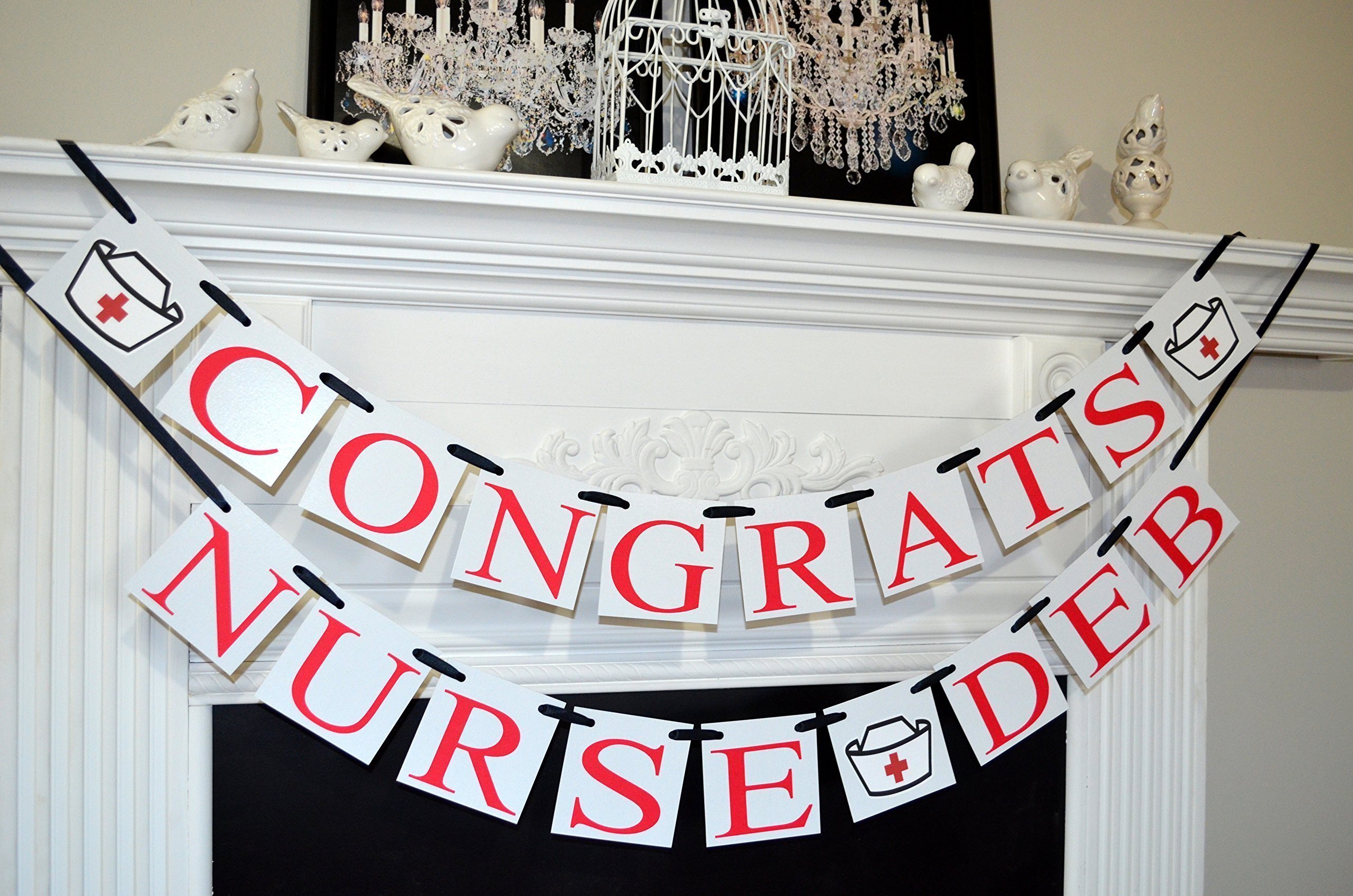 Custom Nurse Graduation Banner - Personalized RN Graduation Sign & Party Decorations for Nursing School Celebrations - Perfect for Graduation Parties, Dorm Decor & Healthcare Events