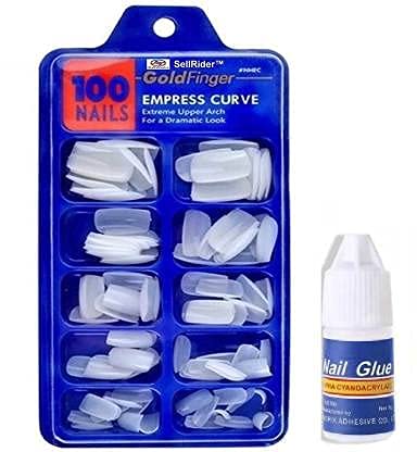 24 Sheets D.B.Z. Nail Vinyl Decals Stickers with 15 Nail Art Brushes & 100 Nail Tips + 2 Nail Glues - Complete Nail Art Kit for DIY Manicure, Salon & Home Use