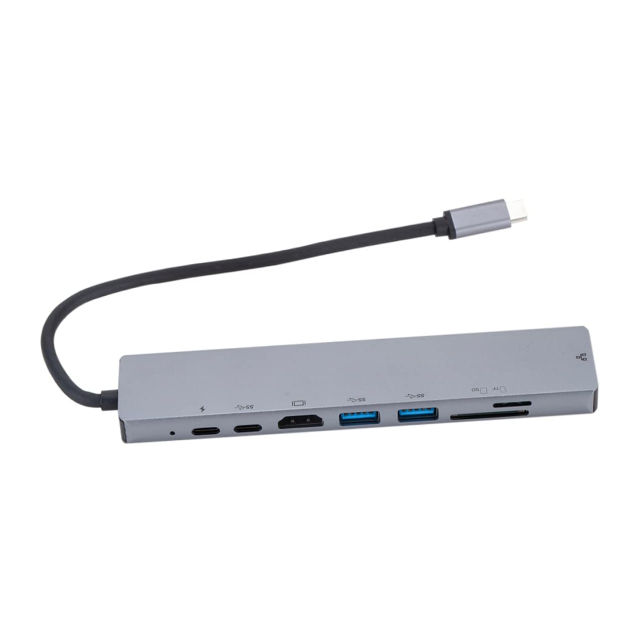 OSALADI 8-in-1 USB C Hub Adapter with TF/SD Card Slot, Ethernet Port, 4K HDMI, USB 3.0 Ports - Perfect for MacBook Pro/Air, Chromebook, Windows Laptops & Home Office Setup