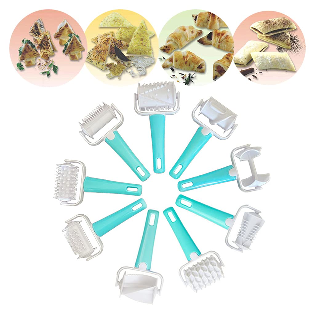 SHUANGSHI Multifunctional Wheel Roller Pastry Mold - Cookie Cutter, Pizza Dough Roller, Cake Decorating Tool for Baking, DIY Biscuits & Crackers - Perfect for Home Baking, Party Treats and Holiday Dessert Making