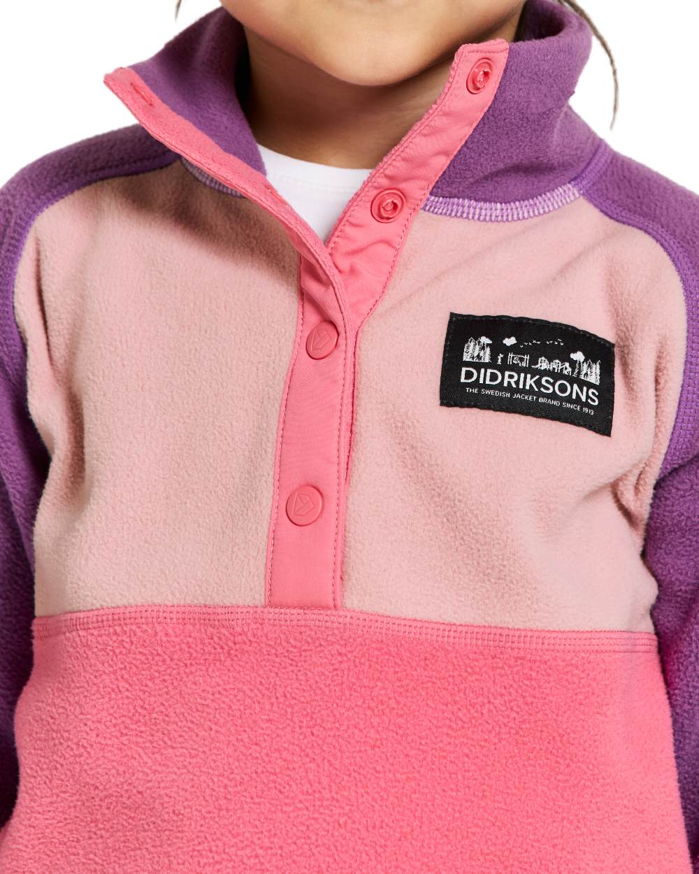Didriksons Kids Monte Half Button Fleece Jacket - Warm & Cozy Winter Outerwear for Boys & Girls - Perfect for School, Playdates & Outdoor Adventures
