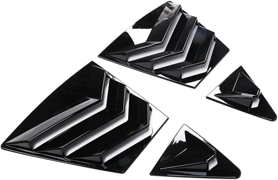 2020-2025 Toyota Corolla Sedan Side Window Louver - ABS Plastic IKON Style Vent Visor for 4 Door Models - Enhances Style & Sun Protection While Driving