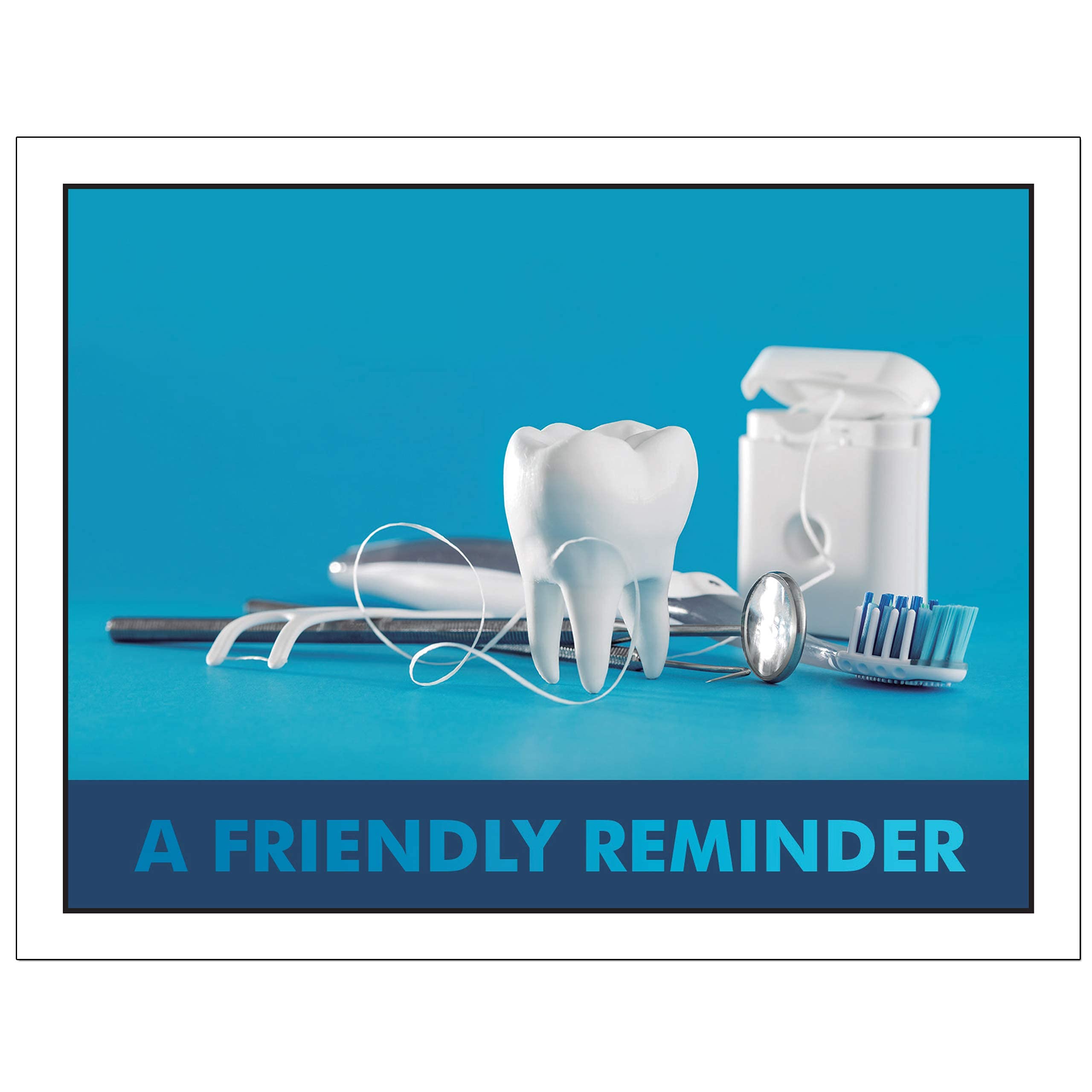 Dental Laser Appointment Reminder Postcards - 1000 Customizable 4.25