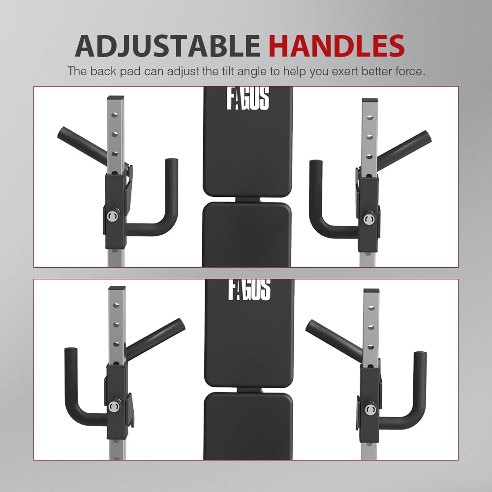 2-in-1 Adjustable Height Standing & Seated Chest Press Machine with Multi-Grip Handles - Home Gym Equipment for Full Chest Workout (Ideal for Small Spaces & Strength Training)