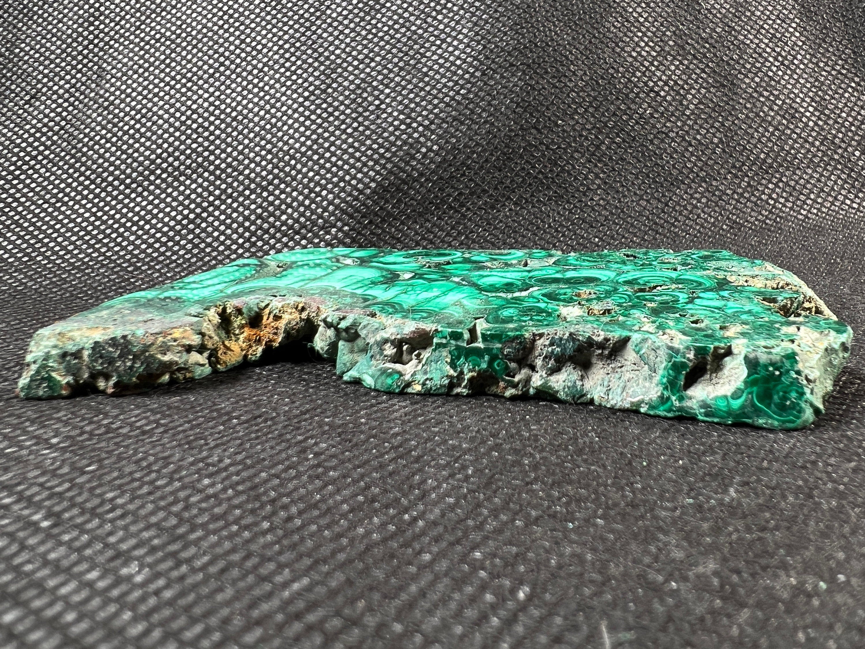 Natural Green Malachite Crystal Slab - Premium Stone for Jewelry Making, Unique Spiritual Gift, Home Decor & Healing Crystal (50442) - Perfect for Meditation, Energy Work & Feng Shui Decorations