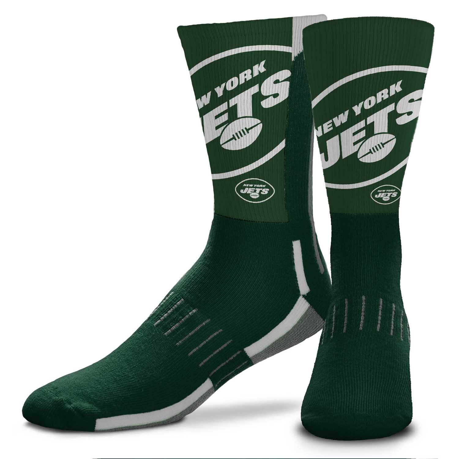 NFL Team Logo Adult Crew Socks for Men - Machine Washable, Warm & Cold Weather Comfort - Perfect for Game Day, Sports, and Casual Wear