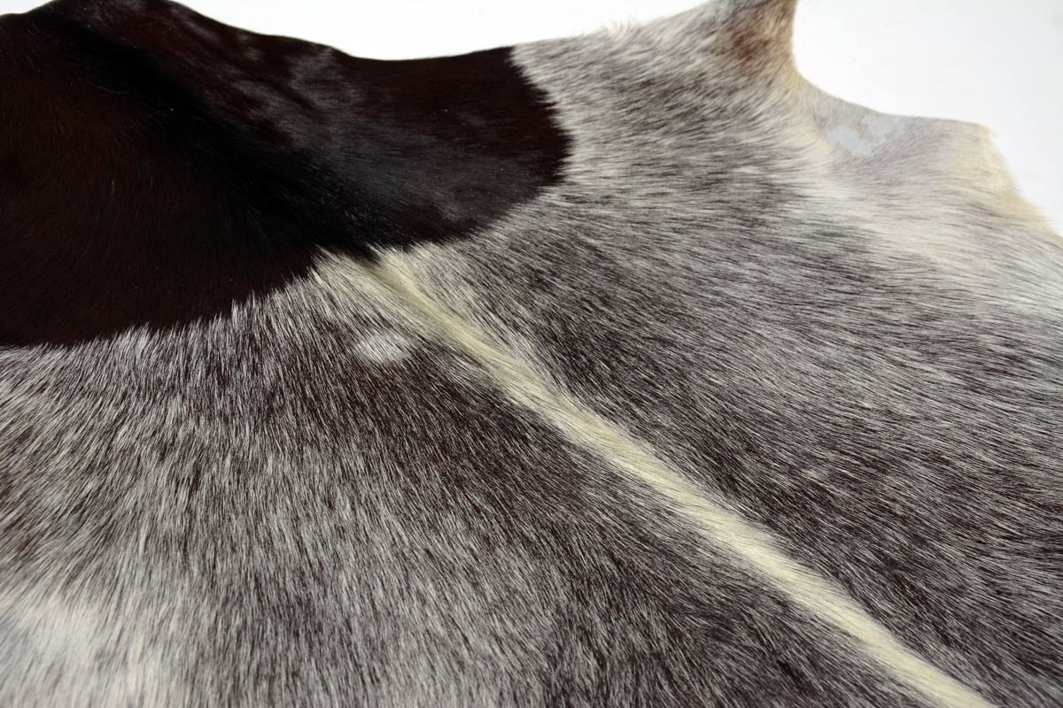 Natural Goat Skin Leather - Premium Grey & Black Genuine Goat Hide for DIY Crafts, Fashion Accessories & Home Decor Projects