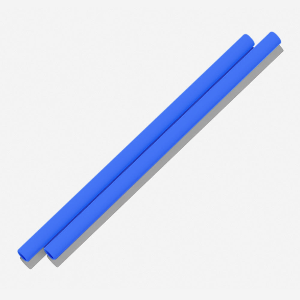 Eco-Friendly Reusable Silicone Straws (2 Pack) - BPA-Free, Dishwasher Safe, Perfect for Smoothies, Iced Coffee & Cocktails at Home or On-the-Go