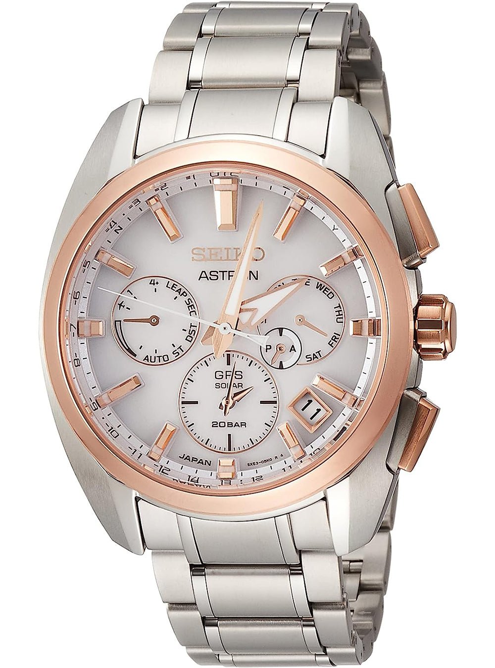 SEIKO Astron GPS Solar 5X SBXC104 Men's Watch - Japanese Made JDM - Luxury Solar-Powered GPS Timepiece for Travel, Business & Outdoor Adventures