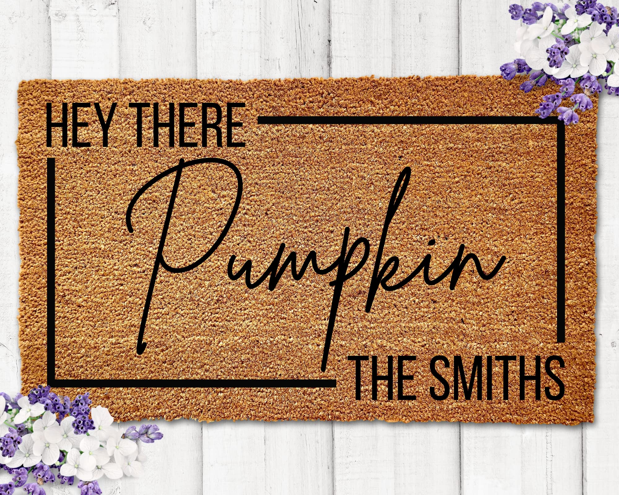 Custom 'Hey There Pumpkin' Halloween Doormat - 18