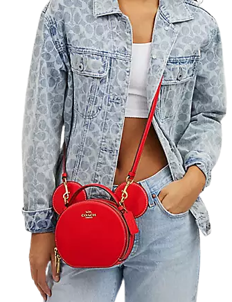Coach Disney X Coach Mickey Mouse Ear Crossbody Bag - Stylish & Playful Disney Accessory for Women | Perfect for Theme Parks, Parties & Everyday Fashion