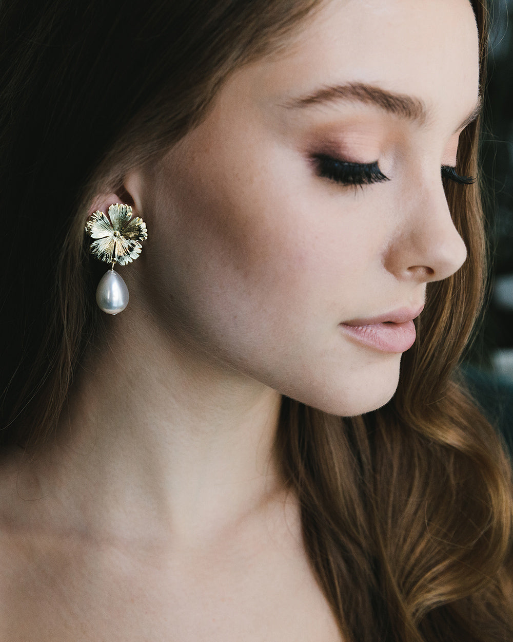 Hayden Pearl Earrings for Women - Elegant Freshwater Pearl Stud Earrings, Hypoallergenic & Comfortable - Perfect for Weddings, Parties & Everyday Wear