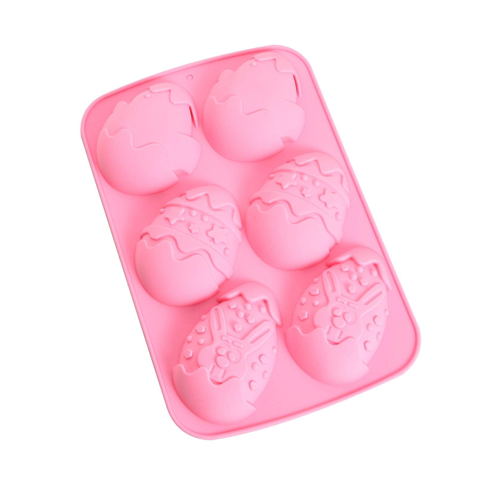 Easter Silicone Mold Set - Bunny & Egg Shaped Chocolate Cake, Jelly Pudding, DIY Soap Mould for Candy Making | Heat-Resistant Baking Dinosaur Egg Mold | Perfect for Easter Baking, Holiday Treats & Kids Party Decorations