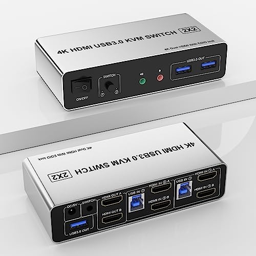 USB 3.0 4 PC share 2 monitors（HDMI+HDMI)