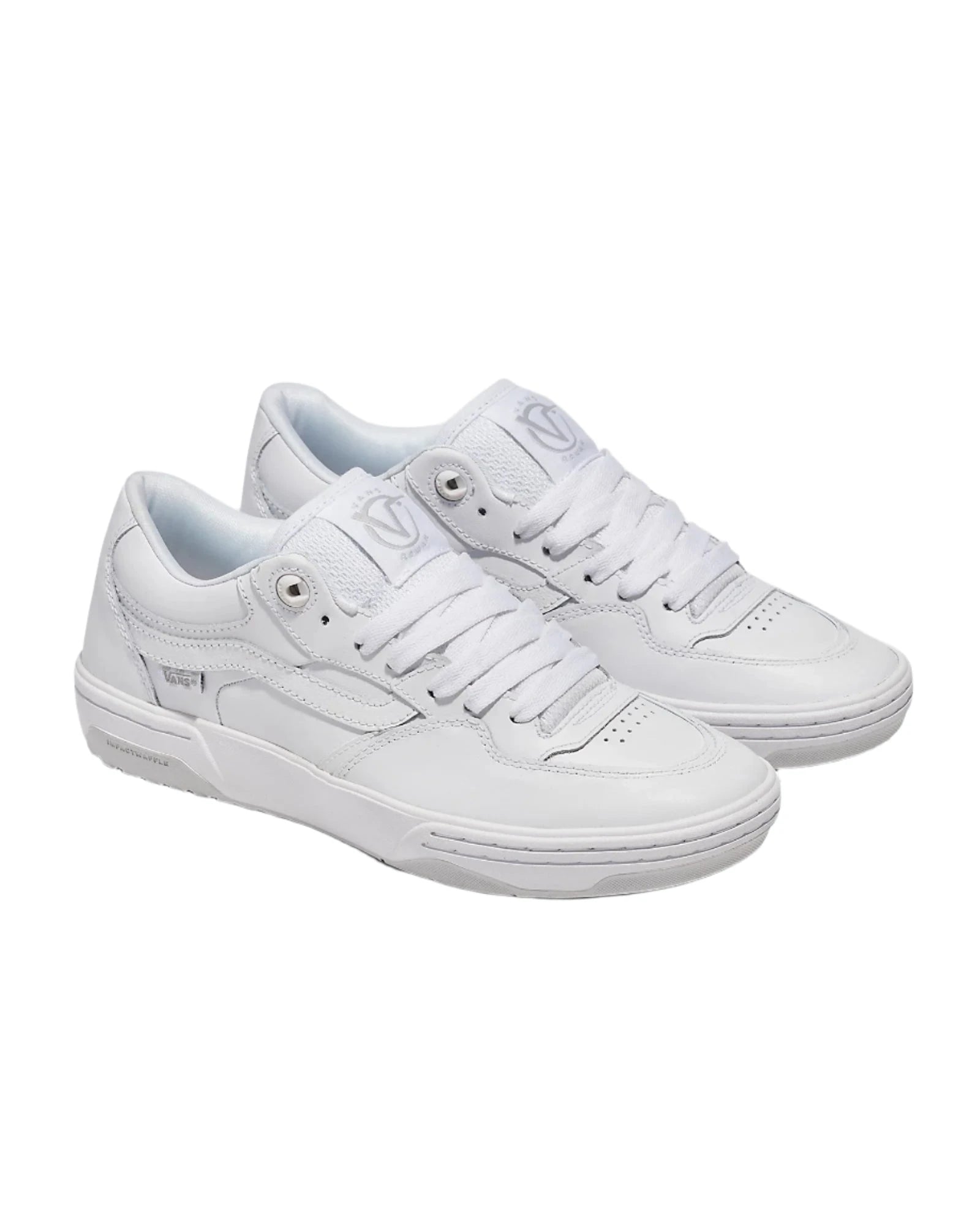 VANS Skate Rowan 2 Leather Skateboarding Shoes for Men - White & Black High-Performance Sneakers for Street Style & Skate Park | Perfect for Skaters, Urban Fashion & Casual Wear