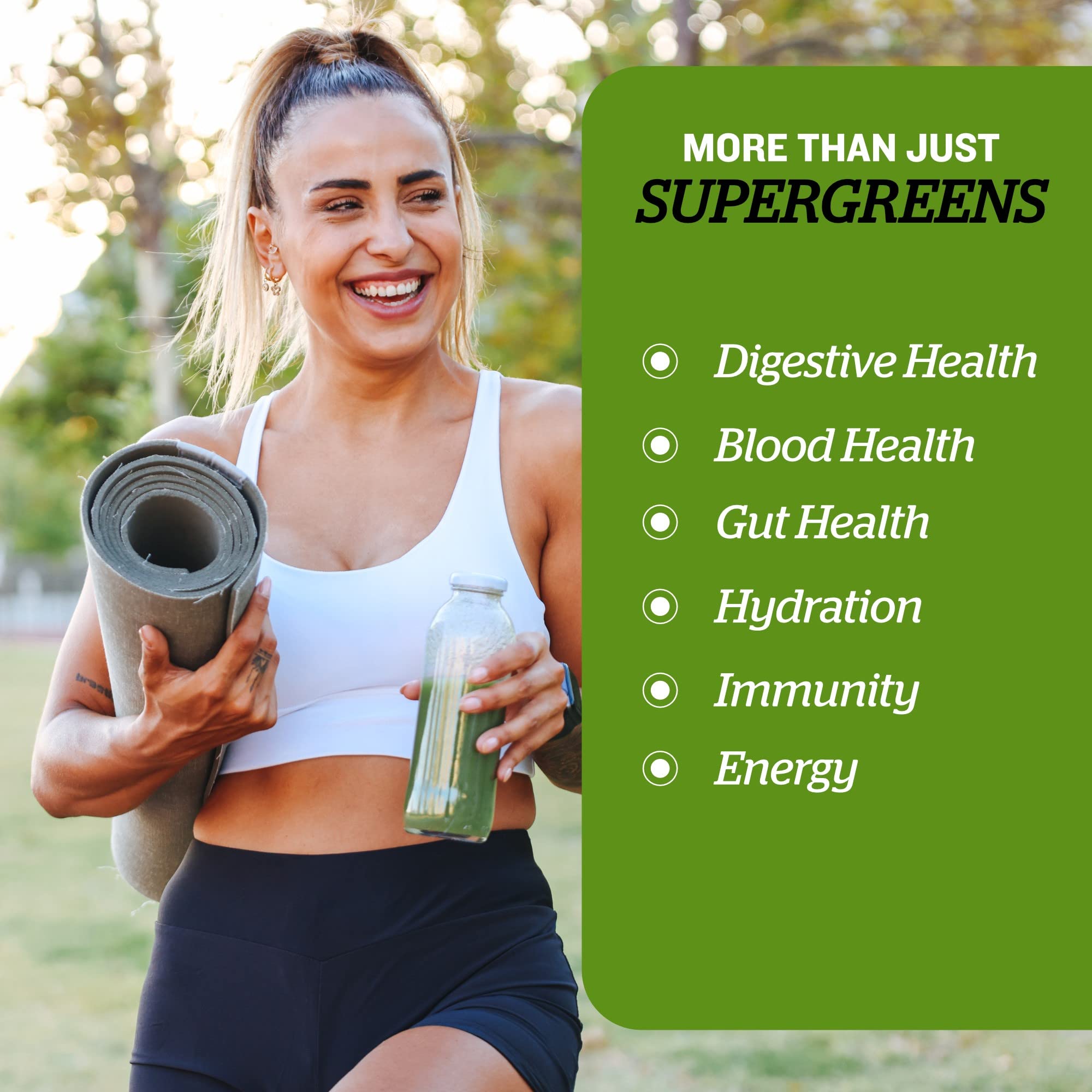 Organic Super Greens Powder by Sunfood - Gut Health Booster with Chlorella & Spirulina | Daily Green Juice & Smoothie Mix | Vegan Superfood Supplement for Detox & Energy (8 oz) - Perfect for Post-Workout Recovery & Morning Wellness Routine