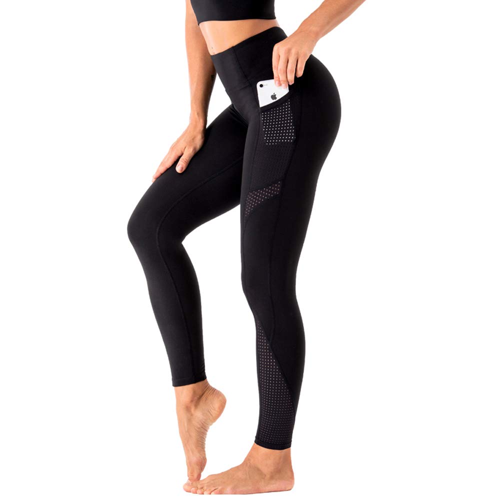 High Waist Tummy Control Workout Leggings for Women - Printed Gym Yoga Pants with Moisture Wicking & 4-Way Stretch - Perfect for Running, Fitness Training & Lounge Wear