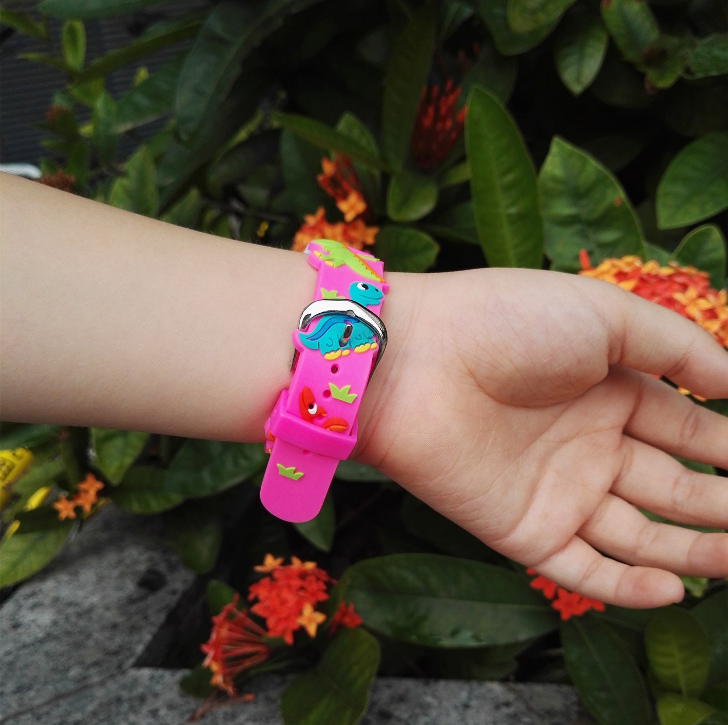 Jewtme Cute Analog Watch for Kids Ages 3-8 - 3D Silicone Cartoon Watch with Time Teaching Function for Toddler Boys & Girls - Perfect for School, Playtime & Learning to Tell Time