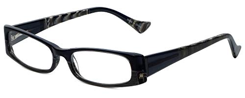 Calabria 851 Designer Reading Glasses with Hard Case - Stylish & Durable for Reading, Work, and Computer Use