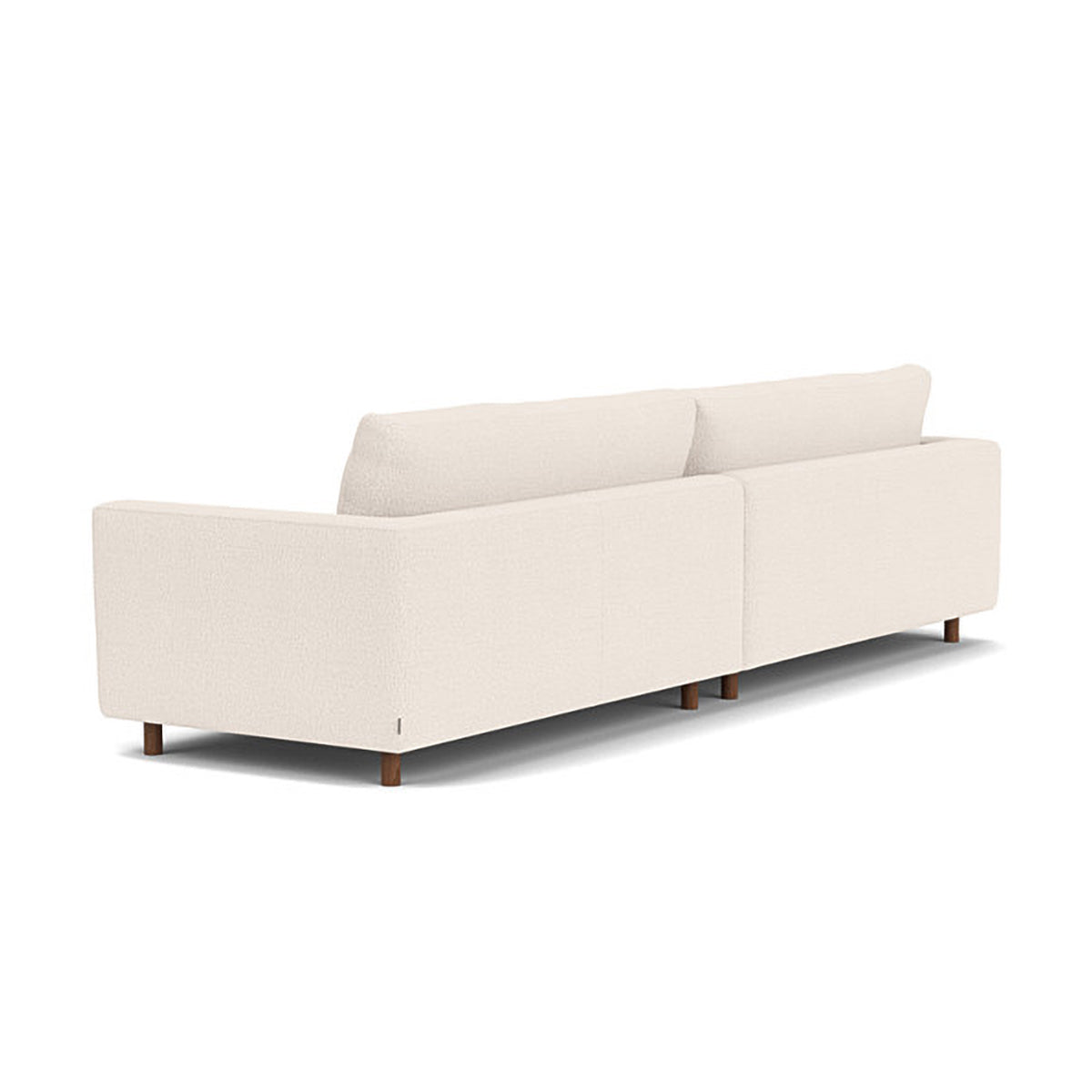 Modern Dylan Boucle 4-Seater Sofa - Soft Chenille Fabric Sectional Couch for Living Room, Lounge & Family Room - Comfortable Mid-Century Style Sofa for Home Decor