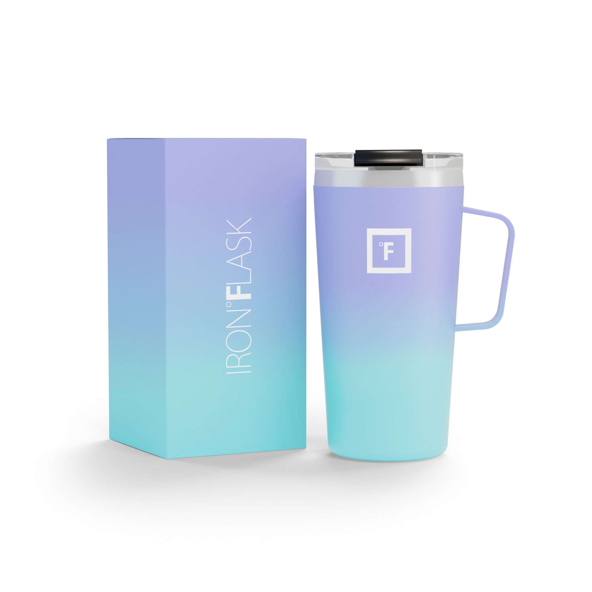 16 Oz Grip Coffee Mug - Insulated Travel Mug with Non-Slip Handle, Perfect for Hot & Cold Drinks - Ideal for Office, Commuting, Camping and Outdoor Activities