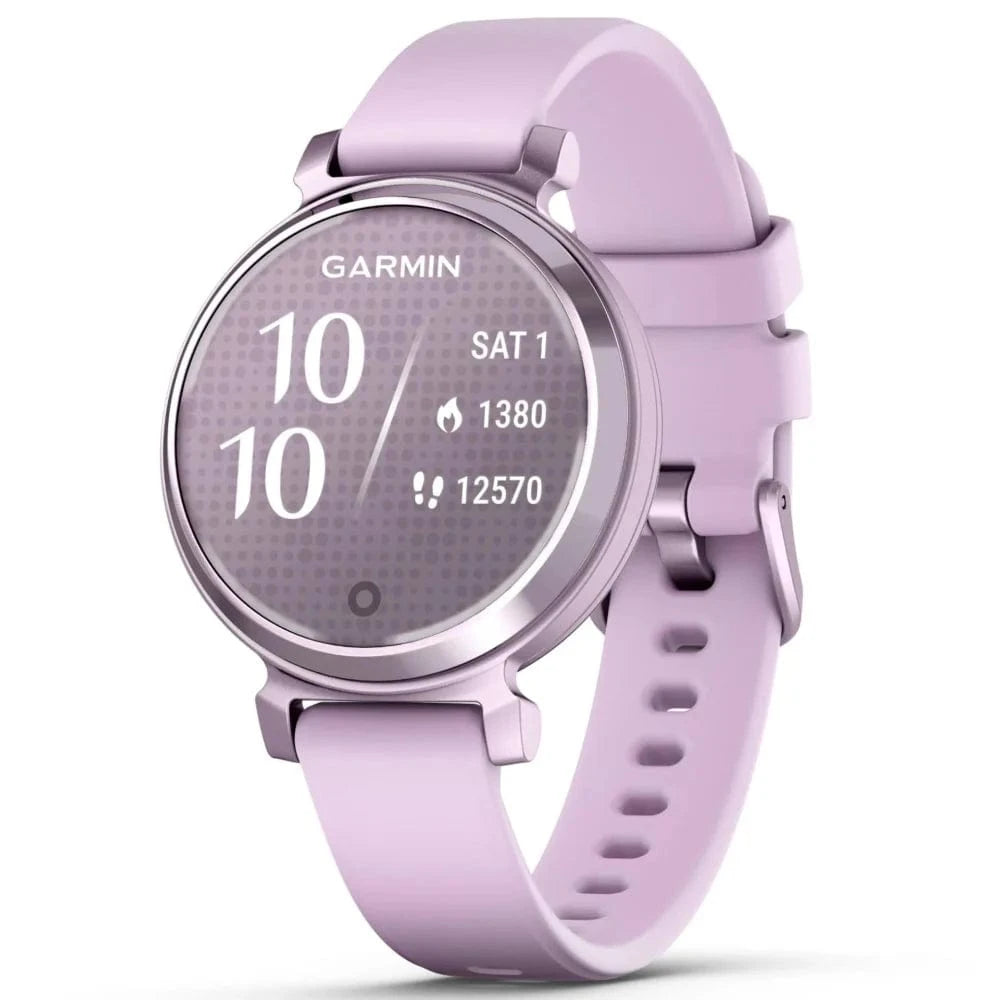 Garmin Lily 2 Smart Watch for Women - Stylish Metallic Lilac with Soft Silicone Band - Fitness Tracker, Heart Rate Monitor & Sleep Tracking - Perfect for Workouts, Office & Everyday Wear
