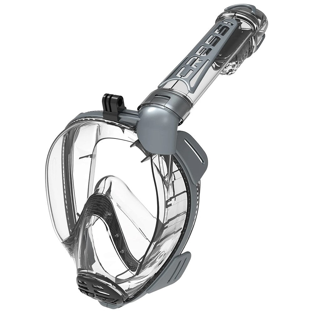 Cressi Duke Action Dry Full Face Snorkeling Mask with GoPro Mount - Scuba Diving, Snorkeling & Underwater Photography Gear for Ocean Adventures