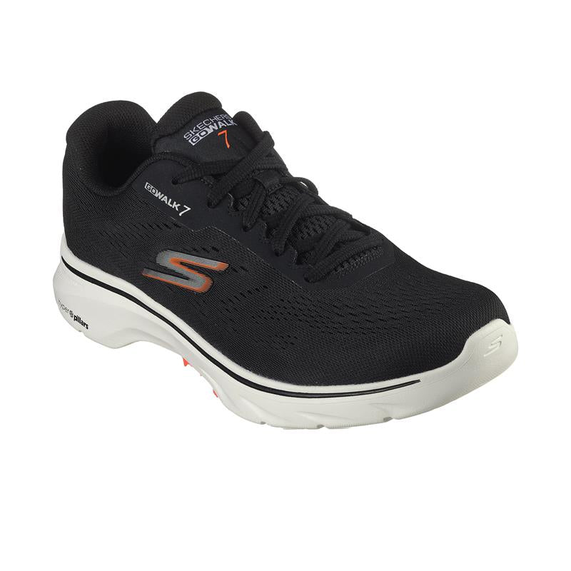 GO WALK 7 Comfortable Slip-On Walking Shoes for Men & Women - 216639/BKOR - Perfect for Travel, Work & Everyday Wear
