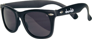 Dark Chocolate Chunky Sunglasses with Carrying Case - Stylish UV Protection Shades for Beach, Driving & Outdoor Activities