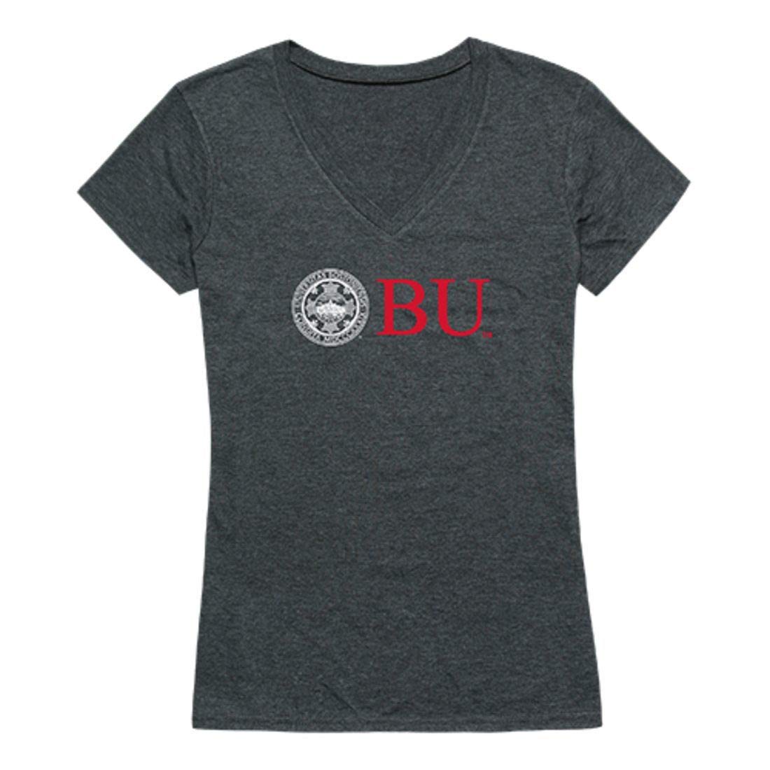W Republic Boston University Terriers Women's T-Shirt - Heather Charcoal | Comfortable College Apparel for Game Days & Campus Life